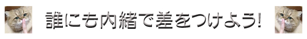 内緒